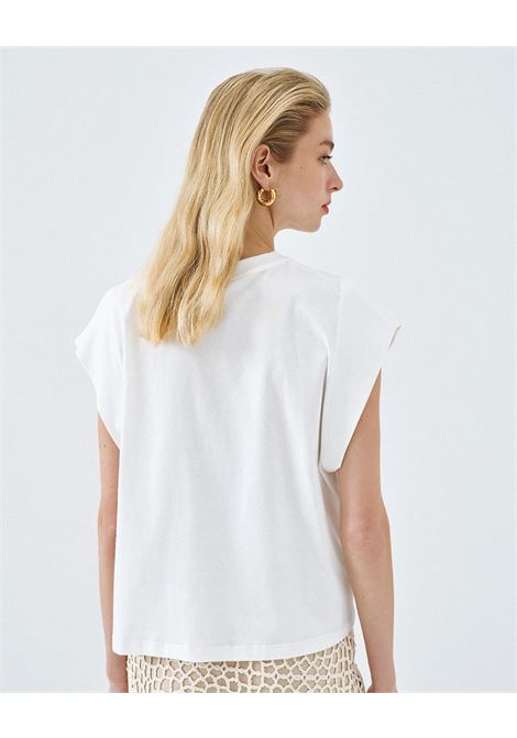 Camicetta con dettaglio a maglia ACCESS fashion | 63-2144-110BIANCO